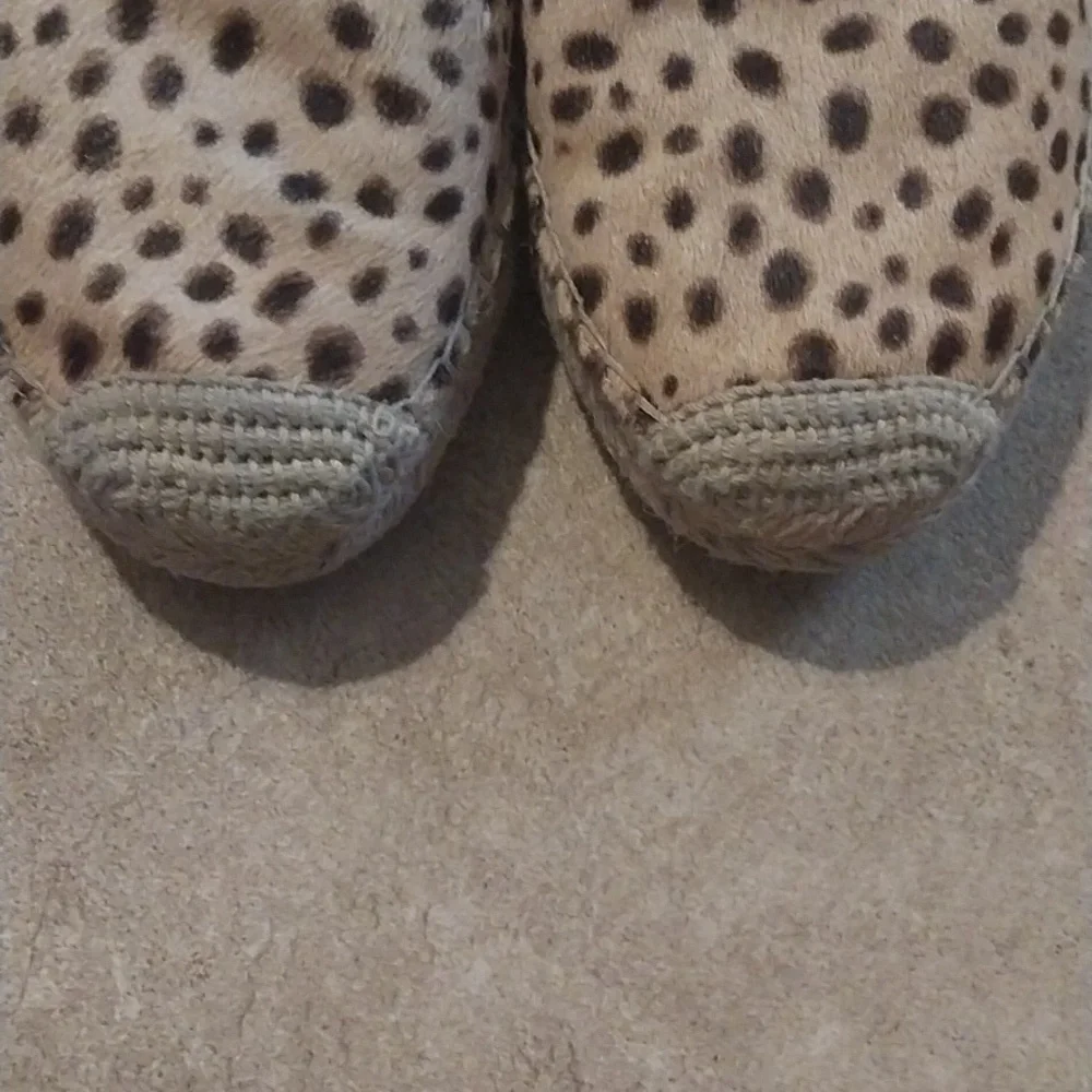 Sam Edelman Kesia Animal Print Espadrille Slip on  Flats Size 7 M